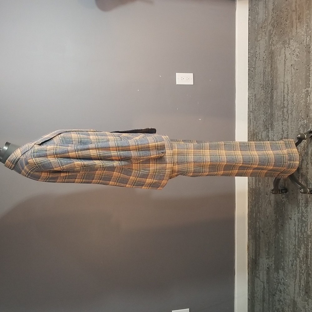 Vintage 1970’s wool blend Oggi Jaquardi Inc. Size 38 made in canada suit plaid - Picture 7 of 17